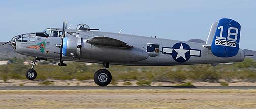 North American B-25J Mitchell Maid in the Shade N125AZ, Copperstate Fly-in, October 26, 2013